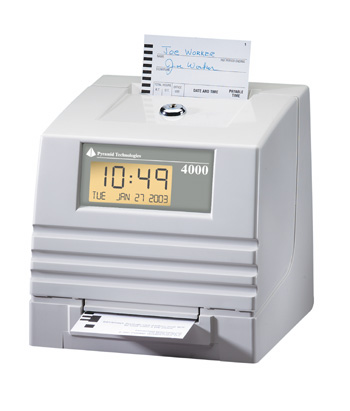 Payroll 4000 recorder