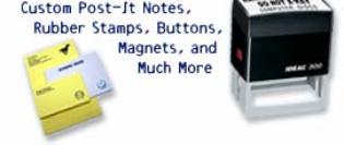 custom post it notes rubbers stamps buttons magnets and more