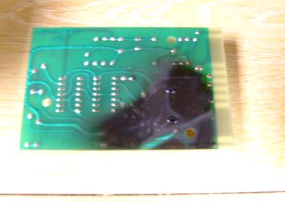 Circuit Card shorted by 110 to ground.